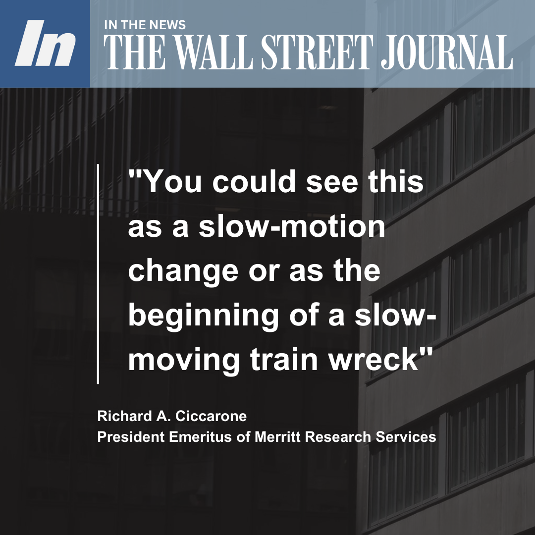Richard A. Ciccarone Quoted in the Wall Street Journal | Investortools